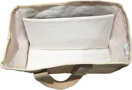 Actual product image Bekos Jute Shopping Basket Turmeric