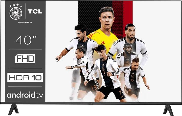 Produktbild TCL Rahmenloser Full HDR-Fernseher mit Android TV (40", LED, Full HD)