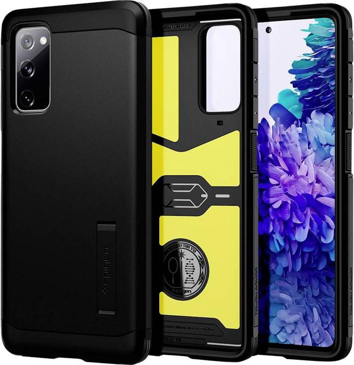 Actual product image Spigen Galaxy S20 FE Case Tough Armor Black (Samsung Galaxy S20 FE)