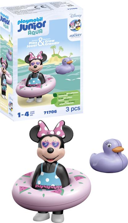 Image du produit Playmobil 71706 Playm. 1.2.3 & Disney : Minnies Strandaus (71706, Figurines Playmobil)