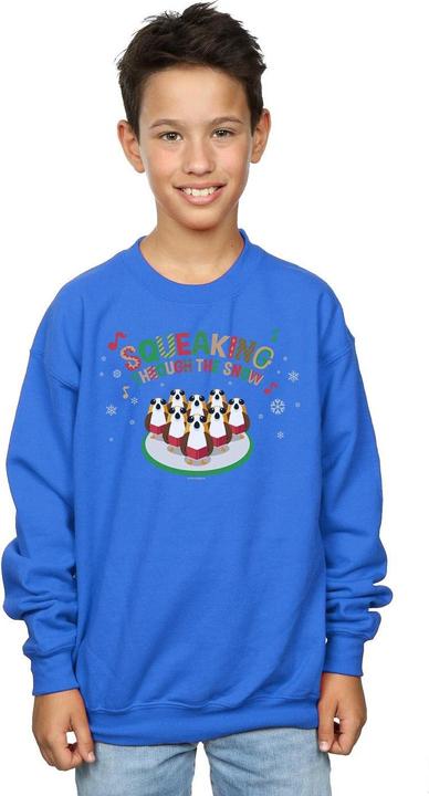 Actual product image Star Wars Boys The Last Jedi Porgs Squeaking Through The Snow Sweatshirt (152, 158)