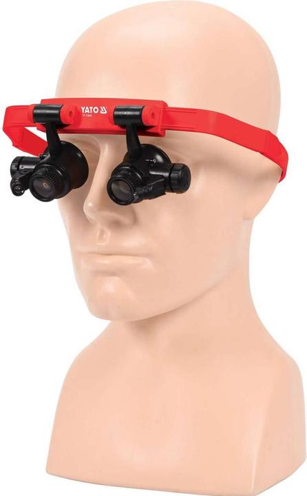 Actual product image Yato Professional Headband Magnifying Glasses with Illumination | Binocular | 10x/15x/20x/25x | YT-73840