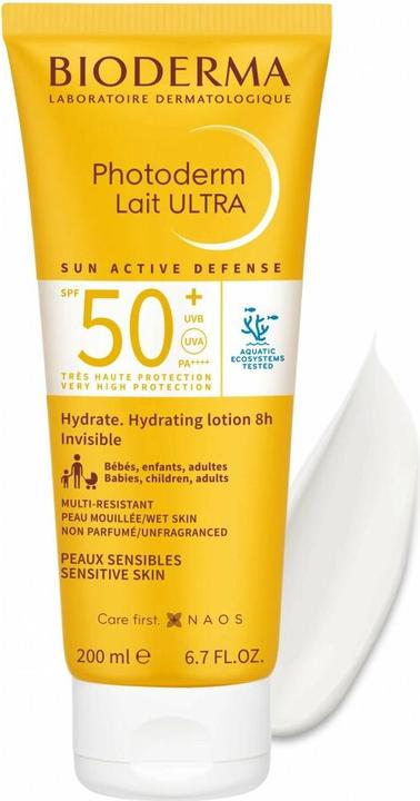 Actual product image Bioderma Photoderm Lait Ultra SPF50+ Milk (Suntan lotion, SPF 50+, 200 ml, 226 g)