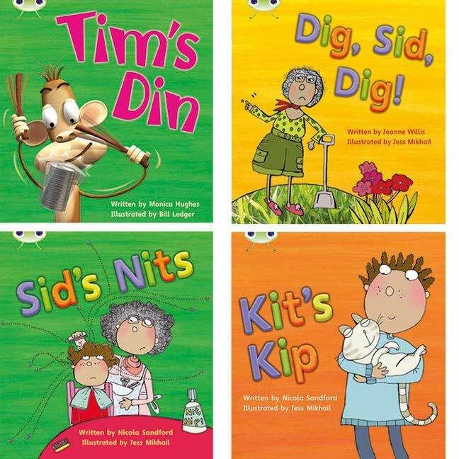 Image du produit Apprendre à lire à la maison avec Bug Club Phonics : Pack 1 (Pack de 4 livres de fiction) (Anglais, Monica Hughes, Jeanne Willis, Nicola Sandford, 2010)