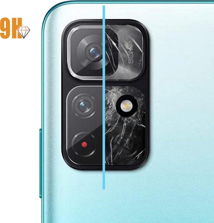 Actual product image Avizar Protective film, rear camera film, camera protection (2 Piece, Xiaomi Redmi Note 11S 5G)