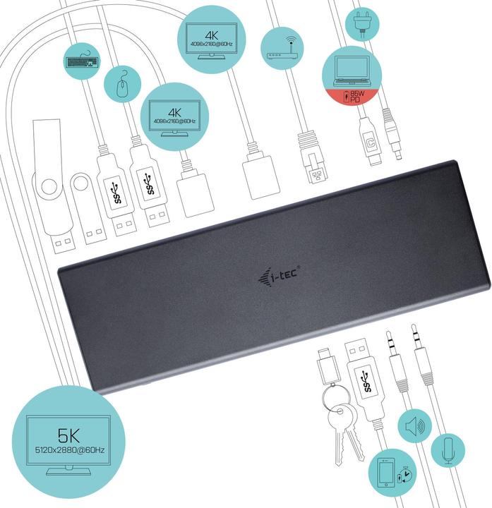 Produktbild i-tec Dual Display (USB-C, 1 Ports)