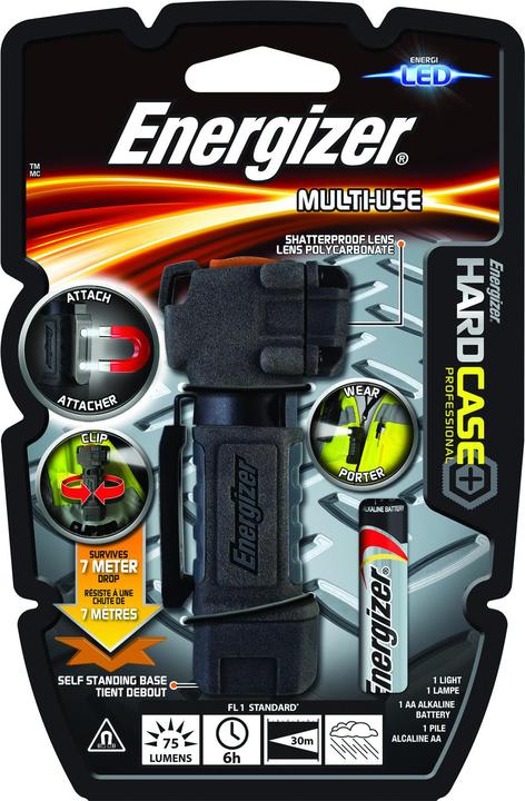 Produktbild Energizer LEDTaschenlampe Hard MultiUse (10.80 cm, 75 lm)