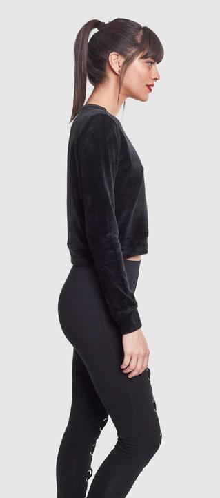 Image du produit Urban Classics Ladies Short Velvet Crew (XS)