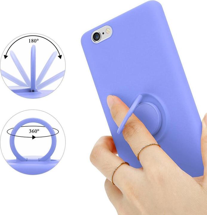 Actual product image Cadorabo TPU Liquid Ring Silicone Case Cover (Apple iPhone 6)