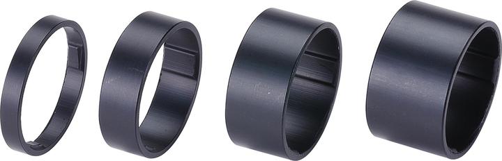 BBB Spacer 1 1/8", 5/10/15/20mm matt schwarz