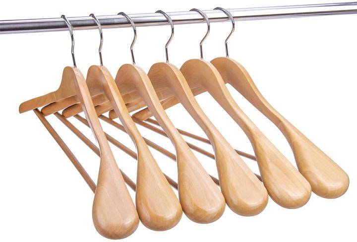 Actual product image Hangerman Wooden coat hanger (10 x)