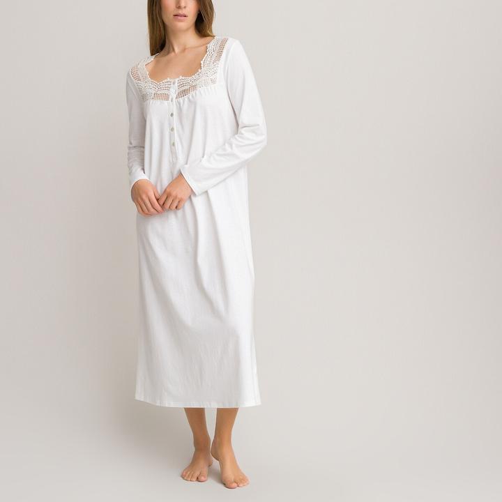 Image du produit Anne Weyburn Chemise de nuit en coton et dentelle (40)