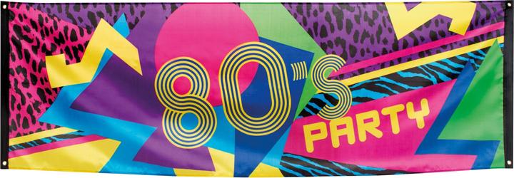Actual product image Boland 80's banner: disco party decoration
