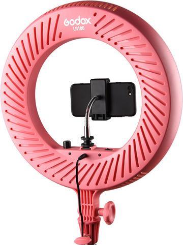Actual product image Godox LR180 LED Ring Light Pink (Studio light)
