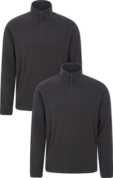 Actual product image Mountain Warehouse Mens Camber II Fleece Top (Pack of 2) (XXS)