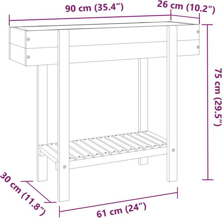 Produktbild VidaXL Hochbeet Akazie