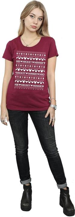 Produktbild Disney Mickey And Minnie Christmas Fair Isle TShirt (S)