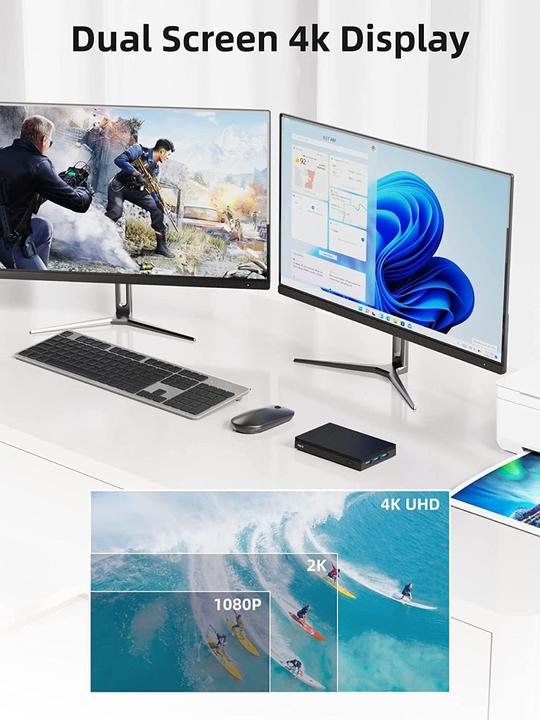 Produktbild Mele Lüfterloser Mini PC Quieter2Q mit Windows 11 Pro (4 GB)