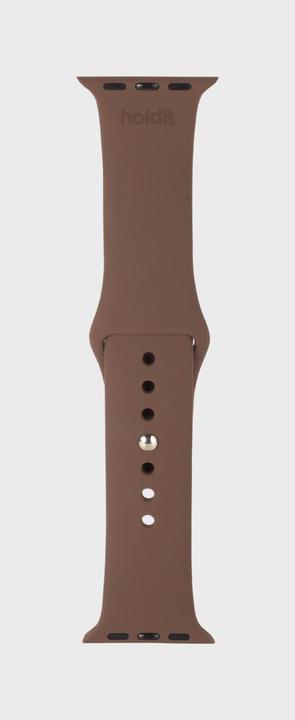 Actual product image Holdit Silicone Band for Apple Watch Dark Brown (Silicone)