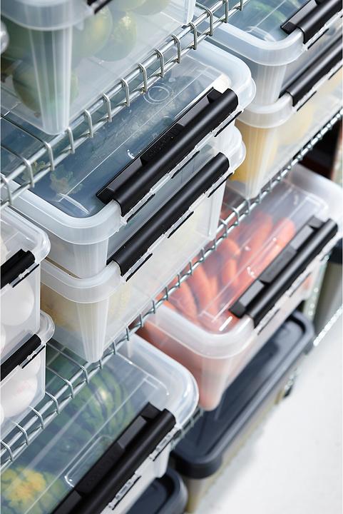 Produktbild Certeo Aufbewahrungsbox Classic Plus | 32 l | Transparent | Mit Deckel | VE 3 | SmartStore