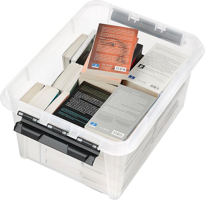Produktbild Certeo Aufbewahrungsbox Classic Plus | 32 l | Transparent | Mit Deckel | VE 3 | SmartStore