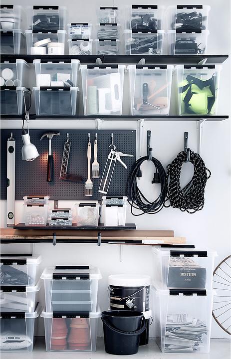 Produktbild Certeo Aufbewahrungsbox Classic Plus | 32 l | Transparent | Mit Deckel | VE 3 | SmartStore