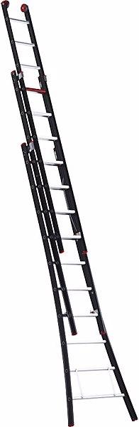 Actual product image Altrex NEVADA multi purpose ladder, 3-part, black, 3 x 10 rungs. (Multi-purpose ladder, 750 cm)