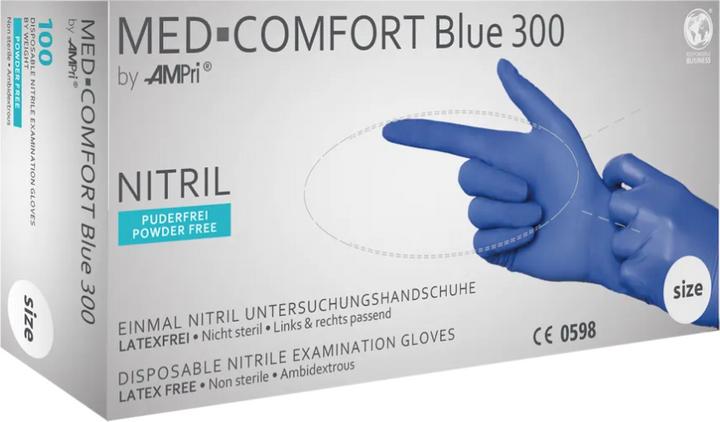 Image du produit Ampri gants nitrile jetables Med-Comfort blue 300 (S)