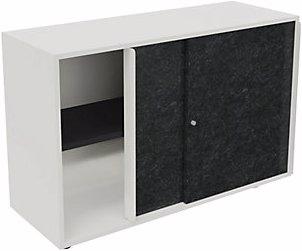Actual product image Ceka NEOTEX sliding door cupboard with acoustic front, HxWxD 775 x 1200 x 440 mm