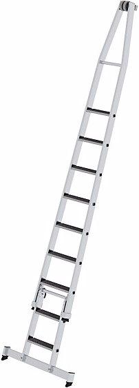 Image du produit Munk Échelle de vitrier, avec revêtement antidérapant, 2 parties, 9 marches. (Échelle simple, 357 cm)