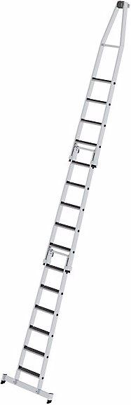 Image du produit Munk Échelle de vitrier, avec revêtement antidérapant, 2 parties, 13 marches. (Échelle simple, 470 cm)