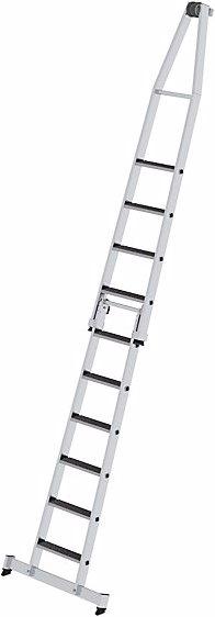 Image du produit Munk Échelle de vitrier, avec revêtement antidérapant, 2 parties, 10 marches. (Échelle simple, 385 cm)