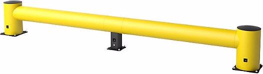 Actual product image Boplan Crash protection barrier, TB400 height 400 mm, yellow, length 5050 mm, plastic