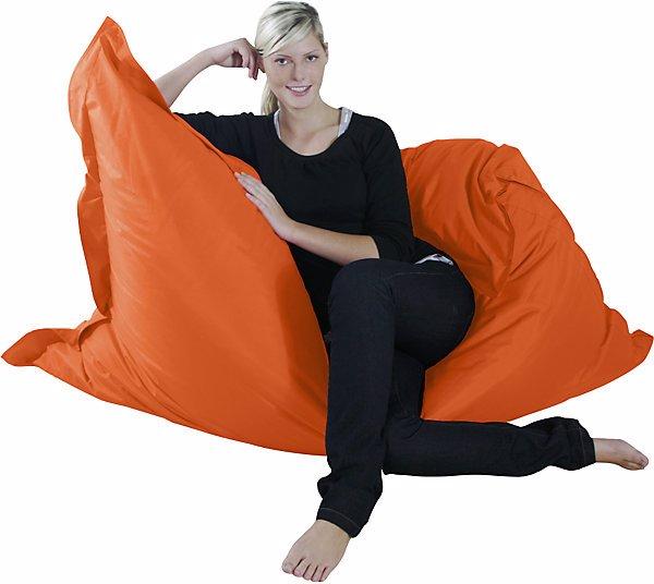Immagine prodotto Kinzler Poltrona a sacco gigante XXL, largh. x prof. 1800 x 1400 mm, arancione.