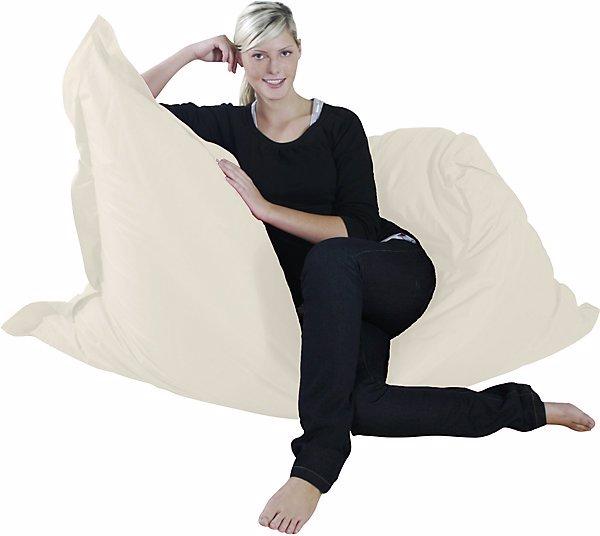Actual product image Kinzler XXL giant beanbag, WxD 1800 x 1400 mm, natural.