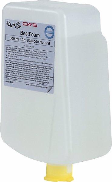 Actual product image CWS Foaming soap, pack of 12 bottles, 0.5 l each, neutral, white-cream. (500 ml)