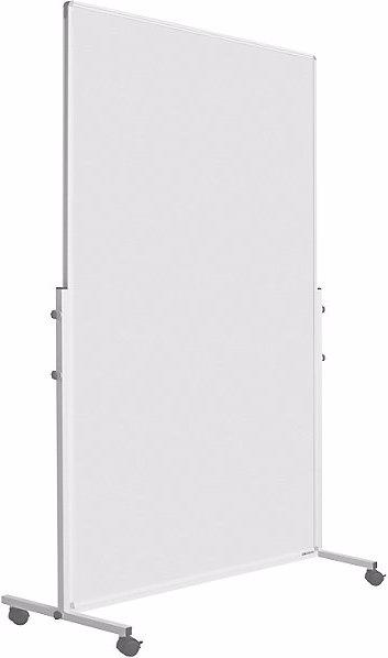 Actual product image smiT Whiteboard, mobile, painted steel, HxWxD 1900 x 1265 x 505 mm.