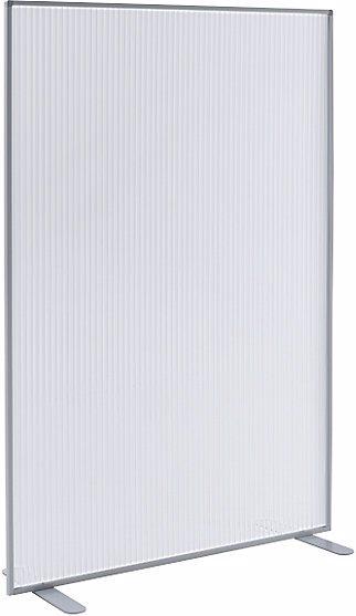 Actual product image Carto Screen partition, with polycarbonate glass panel, white aluminium, HxWxD 1805 x