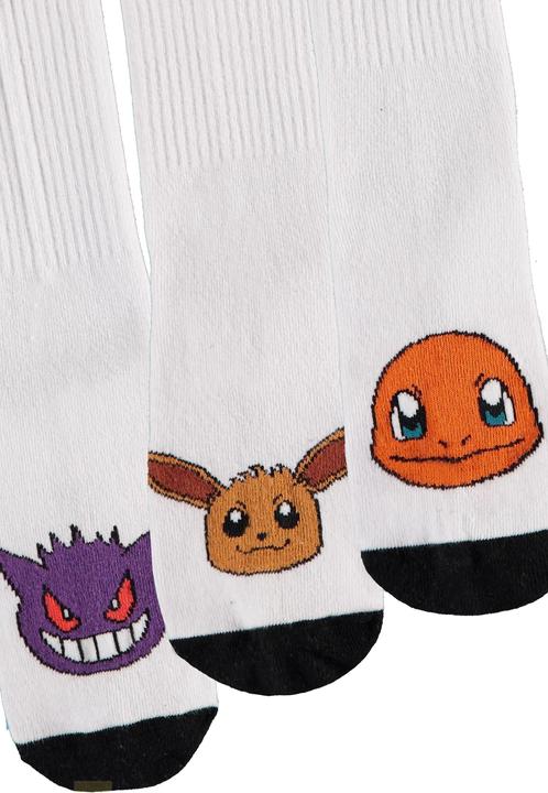 Produktbild Difuzed POKEMON - Trio - Pack de 3 Paires de Chaussettes Sport (T35-38) (3er Pack, 35, 38)