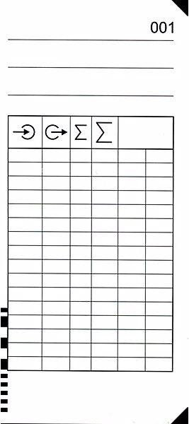 Actual product image Bürk Punch cards, for K 675, pack of 200, HxW 184 x 86 mm.