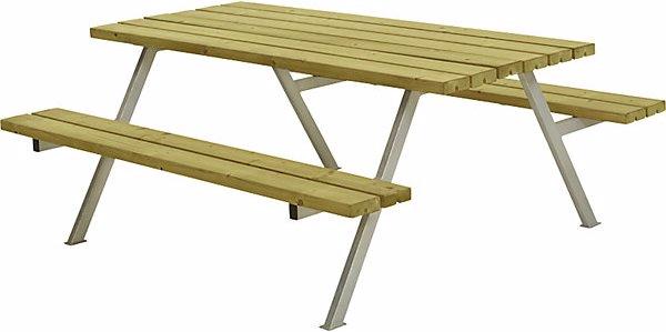 Immagine prodotto Plus Garten Set di tavolo e panche, senza schienale, per 6 persone, lunghezza 1770 mm (118 cm)