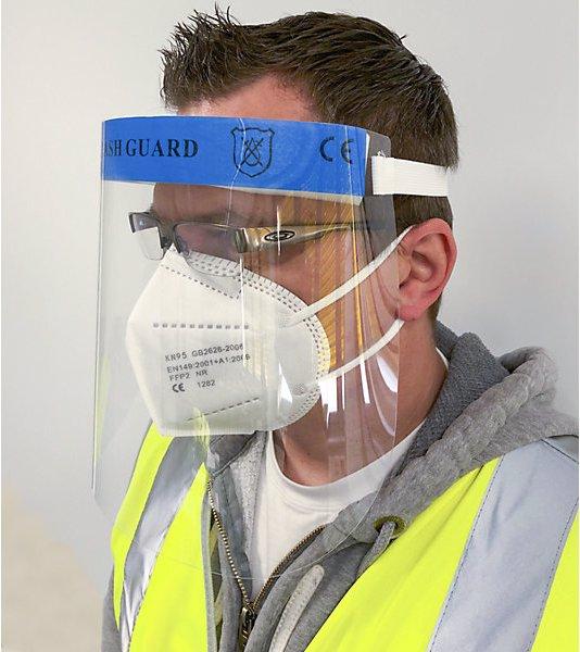 Immagine prodotto Seco Visiera protettiva (conf. da 10 o 100 pz.), visiera in plexiglas con imbottitura