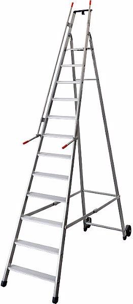 Actual product image Facal Mobile warehouse step, with 2 hand rails and castors, 12 steps incl. platform. (Shelf ladder)