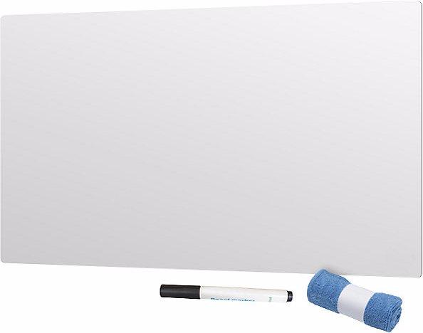 Actual product image smiT Whiteboard, frameless, enamelled steel, white, WxHxD 980 x 980 x 7 mm, with