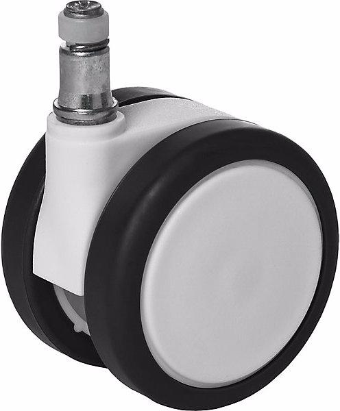 Image du produit Topstar Jeu de 5 roulettes, pour sols durs, blanc.