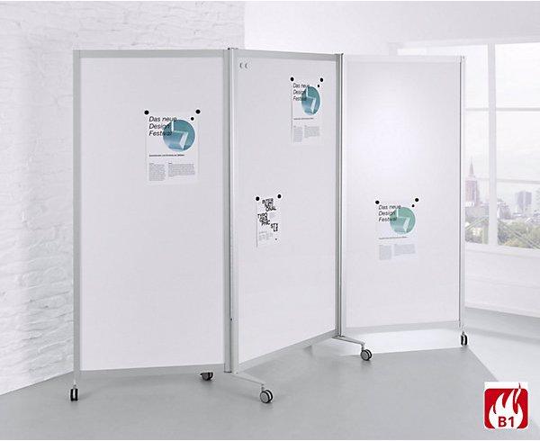 Immagine prodotto BST Systeme Parete divisoria pieghevole con rotelle, difficilmente infiammabile, telaio in