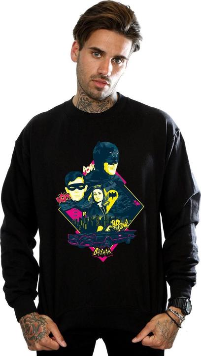 Immagine prodotto Felpa uomo Batman Serie TV in cotone con personaggi Pop Art (L)