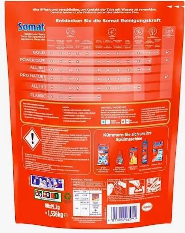 Actual product image Somat 80 12 TABS GOLD ECONOMY PACK (Feast)