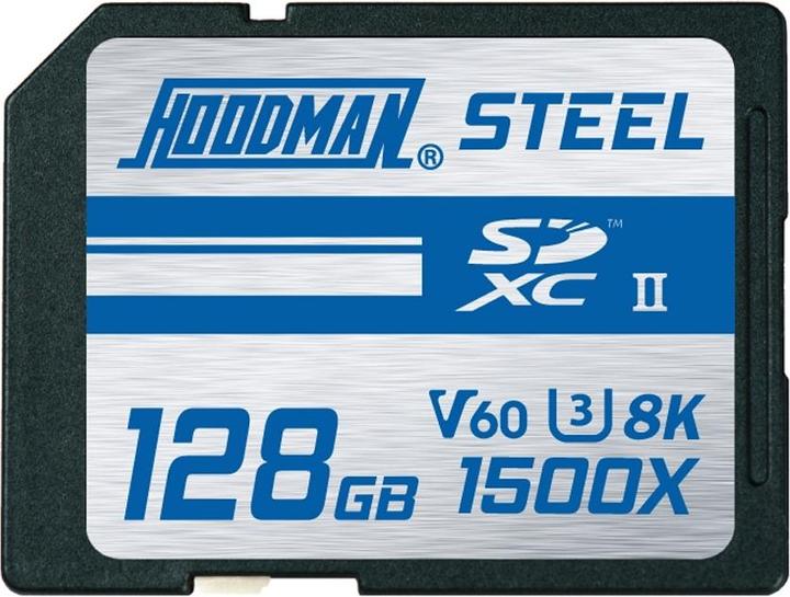 Immagine prodotto Hoodman 128GB 1500X-SDXC UHS-II Classe 10 U3 8K V60 (128 GB, SDXC, U3, UHS-II)
