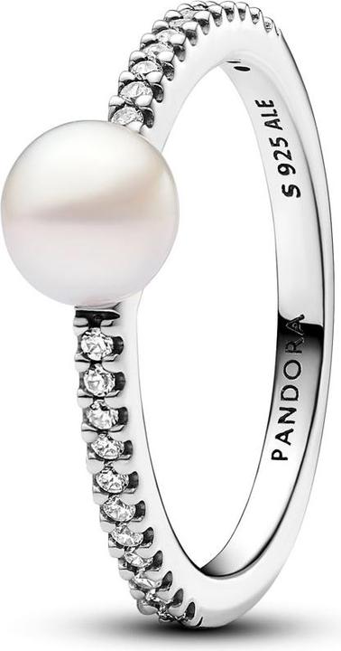 Pandora Behandelte Süsswasserzuchtperle & Pavé Ring